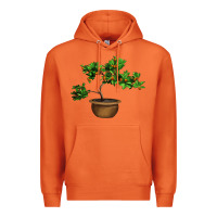 Carrot Guava Tree Bonsai Illustrations Premium Hoodie - LillyAllenDesigns