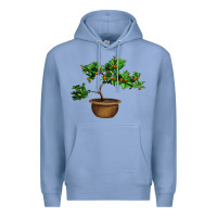 Colony Blue Guava Tree Bonsai Illustrations Premium Hoodie - LillyAllenDesigns