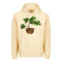 Pina Colada Guava Tree Bonsai Illustrations Premium Hoodie - LillyAllenDesigns
