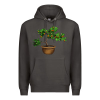 Smoke Guava Tree Bonsai Illustrations Premium Hoodie - LillyAllenDesigns