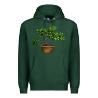 Sports Green Guava Tree Bonsai Illustrations Premium Hoodie - LillyAllenDesigns