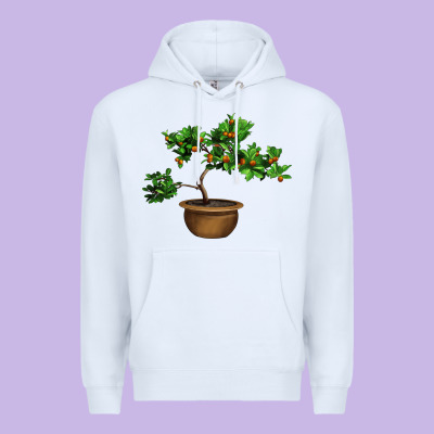 Guava Tree Bonsai Illustrations Premium Hoodie Designed By Lillyallendesigns
