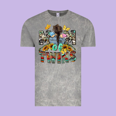 Mom Of Twins Mother's Day Vintage Tee Designed By Cowgirlartshop