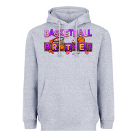 Heather Grey basketball brother Heavyweight Hoodie - AdoDesignShop