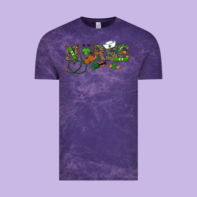 St Patrick's Day Nurse Vintage Tee Designed By Ranaportraitstore
