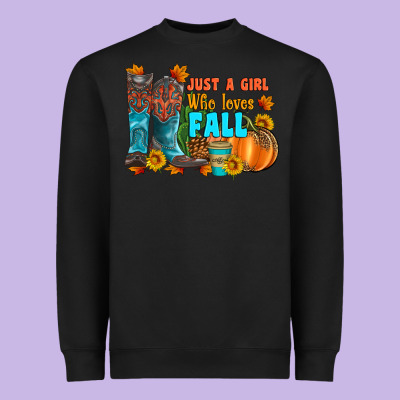 Jusa A Girl Who Loves Fall Heavyweight Sweatshirt Designed By Artiststas