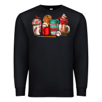 Black baseball coffee cup Premium Sweatshirt - AdoDesignShop