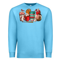 Ocean Blue baseball coffee cup Premium Sweatshirt - AdoDesignShop