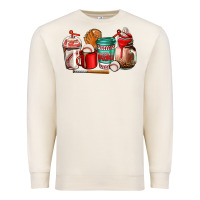 Sandshell baseball coffee cup Premium Sweatshirt - AdoDesignShop