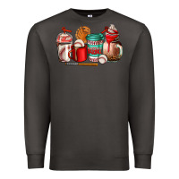 Smoke baseball coffee cup Premium Sweatshirt - AdoDesignShop