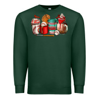 Sports Green baseball coffee cup Premium Sweatshirt - AdoDesignShop