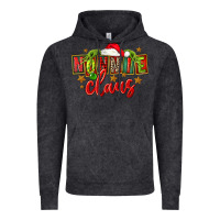 Vintage Black christmas nonnie claus Vintage Hoodie - FaDigitalArtStudio