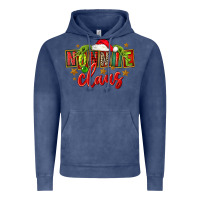 Vintage Denim christmas nonnie claus Vintage Hoodie - FaDigitalArtStudio