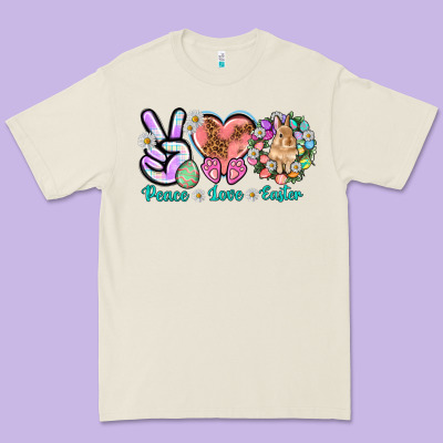 Peace Love Easter Premium Tee Designed By Nancycooperartshop
