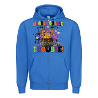 True Royal kids halloween hubble bubble here comes trouble Zipper Hoodie - BarkalooDesign