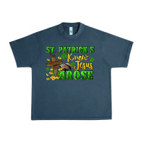 Midnight Navy St. Patrick's know Jesus arose Urban Heavy Tee - CowGirlArtShop