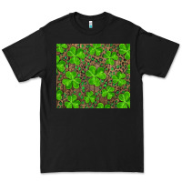 Black shamrock and leopard Premium Tee - RanaPortraitStore