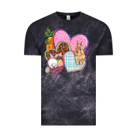 Cloud Black Easter hearts Easter Day Vintage Tee - HowdyJamesFarm