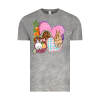 Cloud Rock Easter hearts Easter Day Vintage Tee - HowdyJamesFarm