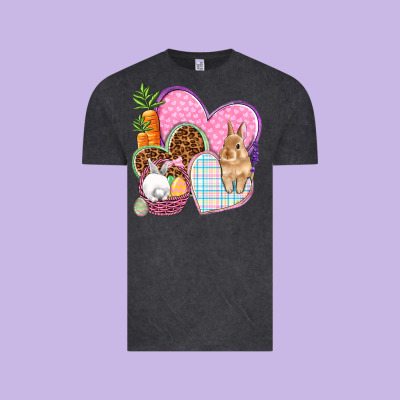 Easter Hearts Easter Day Vintage Tee Designed By Howdyjamesfarm