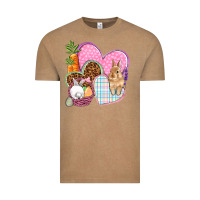 Vintage Coffee Easter hearts Easter Day Vintage Tee - HowdyJamesFarm