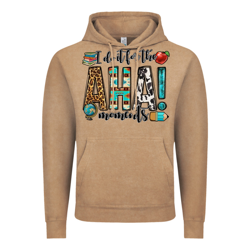 I Do It For The Aha Moments Teacher Vintage Hoodie by OliviaCreatesArt | Teevron