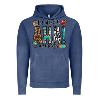 Vintage Denim i do it for the aha moments teacher Vintage Hoodie - OliviaCreatesArt