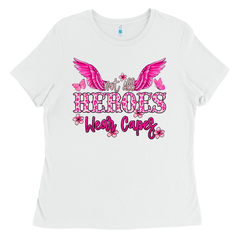 Not All Heroes Wear Capes Cancer Awareness Ladies Tee by HowdyJamesFarm | Teevron
