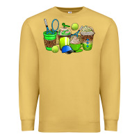 Antique Gold tennis coffee cups Premium Sweatshirt - AdoDesignShop