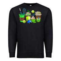 Black tennis coffee cups Premium Sweatshirt - AdoDesignShop