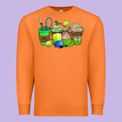 Tennis Coffee Cups Premium Sweatshirt Designed By Adodesignshop