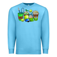 Ocean Blue tennis coffee cups Premium Sweatshirt - AdoDesignShop