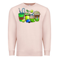 Pale Pink tennis coffee cups Premium Sweatshirt - AdoDesignShop
