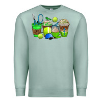 Seafoam tennis coffee cups Premium Sweatshirt - AdoDesignShop