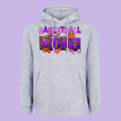 Basketball Aunt Heavyweight Hoodie Designed By Adodesignshop