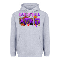 Heather Grey basketball aunt Heavyweight Hoodie - AdoDesignShop