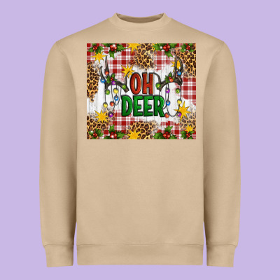 Oh Deer Heavyweight Sweatshirt Designed By Artiststas
