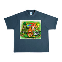 Midnight Navy St. Patrick's Day gnomies with truck tumbler Urban Heavy Tee - HowdyJamesFarm