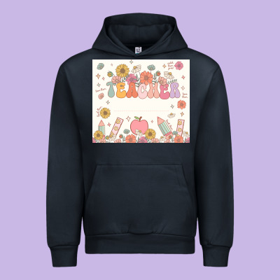 Teacher Custom Name Urban Hoodie Designed By Jahusdesignshop