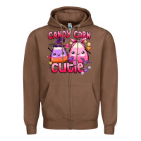 Chestnut candy corn cutie Zipper Hoodie - BarkalooDesign