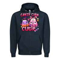 Navy candy corn cutie Zipper Hoodie - BarkalooDesign