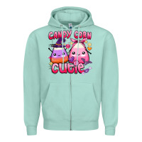 Seafoam candy corn cutie Zipper Hoodie - BarkalooDesign