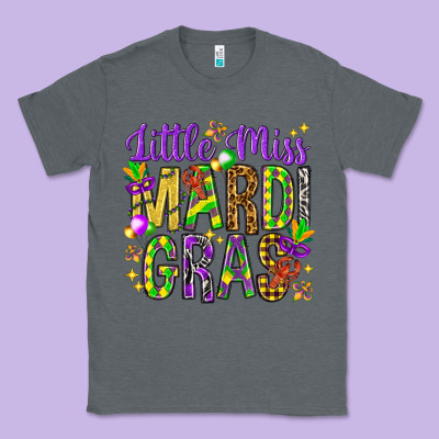 Little Miss Mardi Gras Classic Tee Designed By Howdyjamesfarm