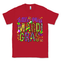 Red Little miss Mardi Gras Classic Tee - HowdyJamesFarm