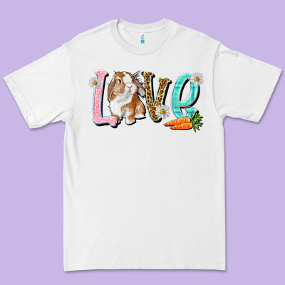 Love Easter Rabbit Premium Tee Designed By Nancycooperartshop