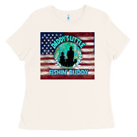 Bone daddy's little fishin buddy Ladies Tee - TumblerDesignByShophia