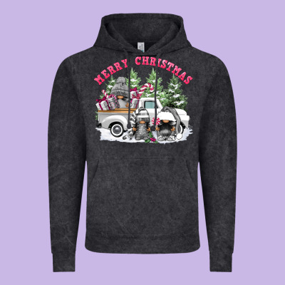 Merry Christmas Gnomies Vintage Hoodie Designed By Fadigitalartstudio