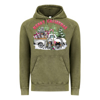 Vintage Olive merry christmas gnomies Vintage Hoodie - FaDigitalArtStudio