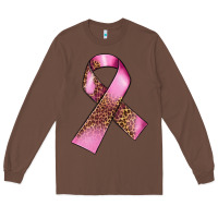 Chestnut Breast Cancer ribbon Long Sleeve Tee - FaDigitalArtStudio