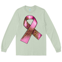 Matcha Breast Cancer ribbon Long Sleeve Tee - FaDigitalArtStudio